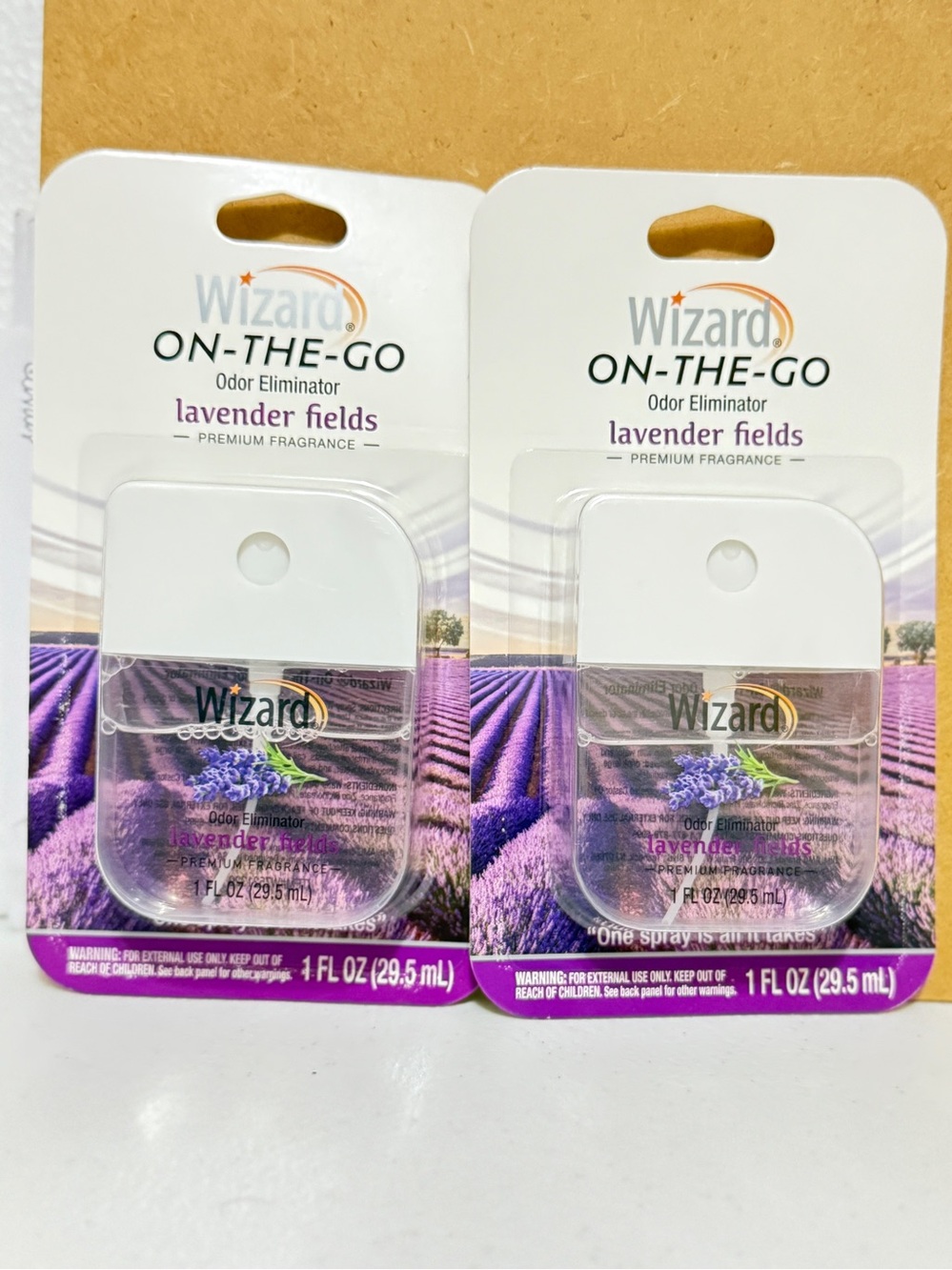 2  Wizard On-the-Go Odor Eliminator Lavender Fields 1 Fl‎ oz